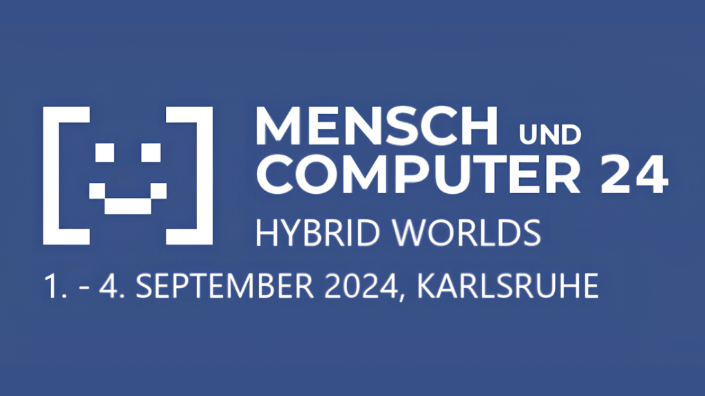 Mensch und Computer 24 - Hybrid worlds - 1. -4. September 2024, Karlsruhe mit Logo